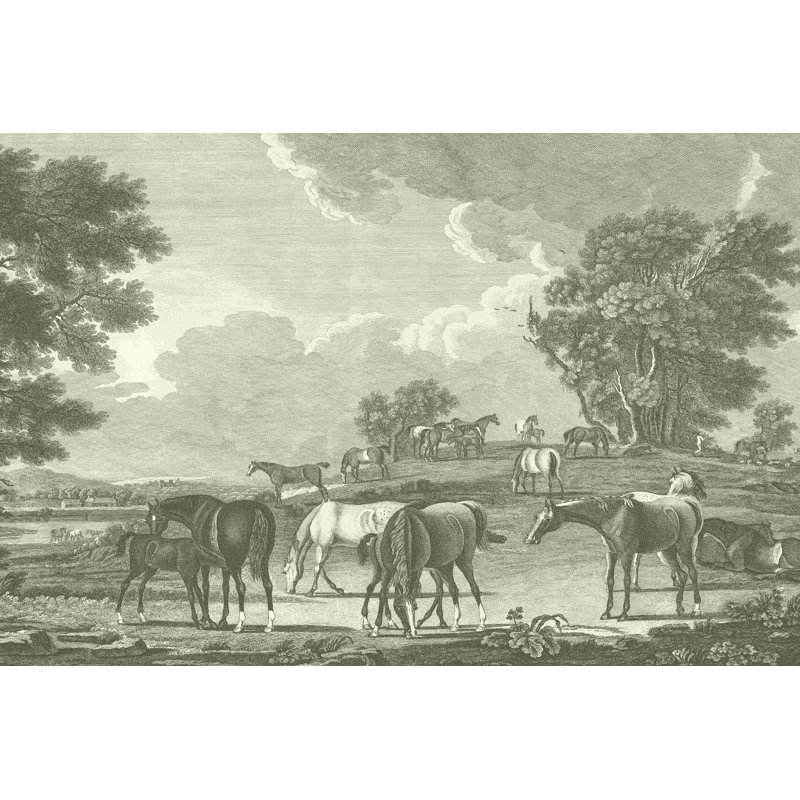 " Equestrian Scenes I ", 8" H x 12" W  