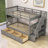 3 Drawers Wood Standard Bunk Bed-2115993217-2056193590