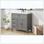 Ensemble de tiroirs de meuble-lavabo gris-121101128