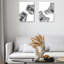 Capybara, art mural encadré 12 x 16 po, affiche murale en noir et blanc minimaliste, impression sur affiche pour la salle de bain, chambre d'enfant, chambre de bébé, ensemble de 1