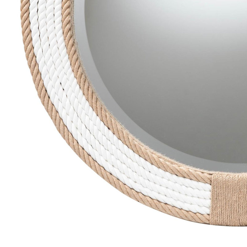 Round Woven Rope Mirror