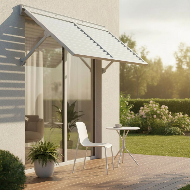 Volet à persiennes métalliques Breeze 5.6 (Blanc)