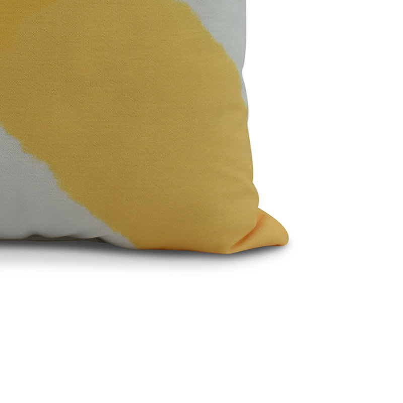 Housse et insert de coussin carré Nantucket, Jaune, 20 po x 20 po