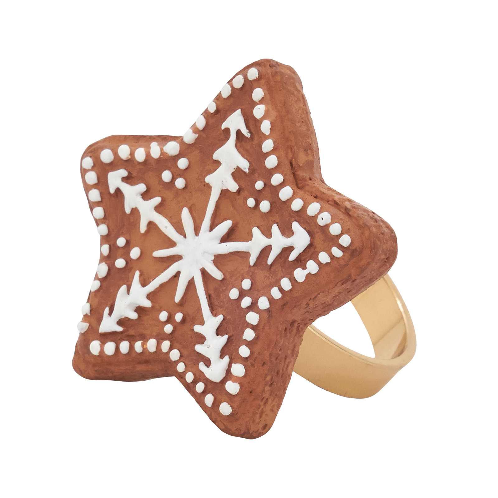 Gingerbread Star Napkin Ring