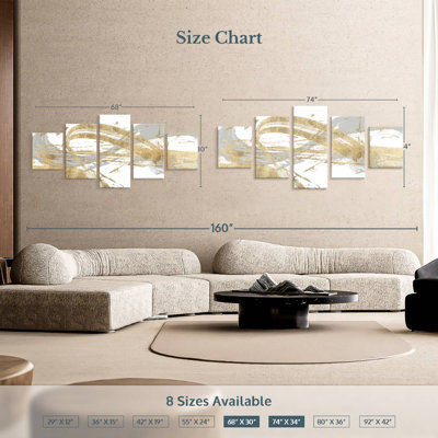 Gold And Grey I