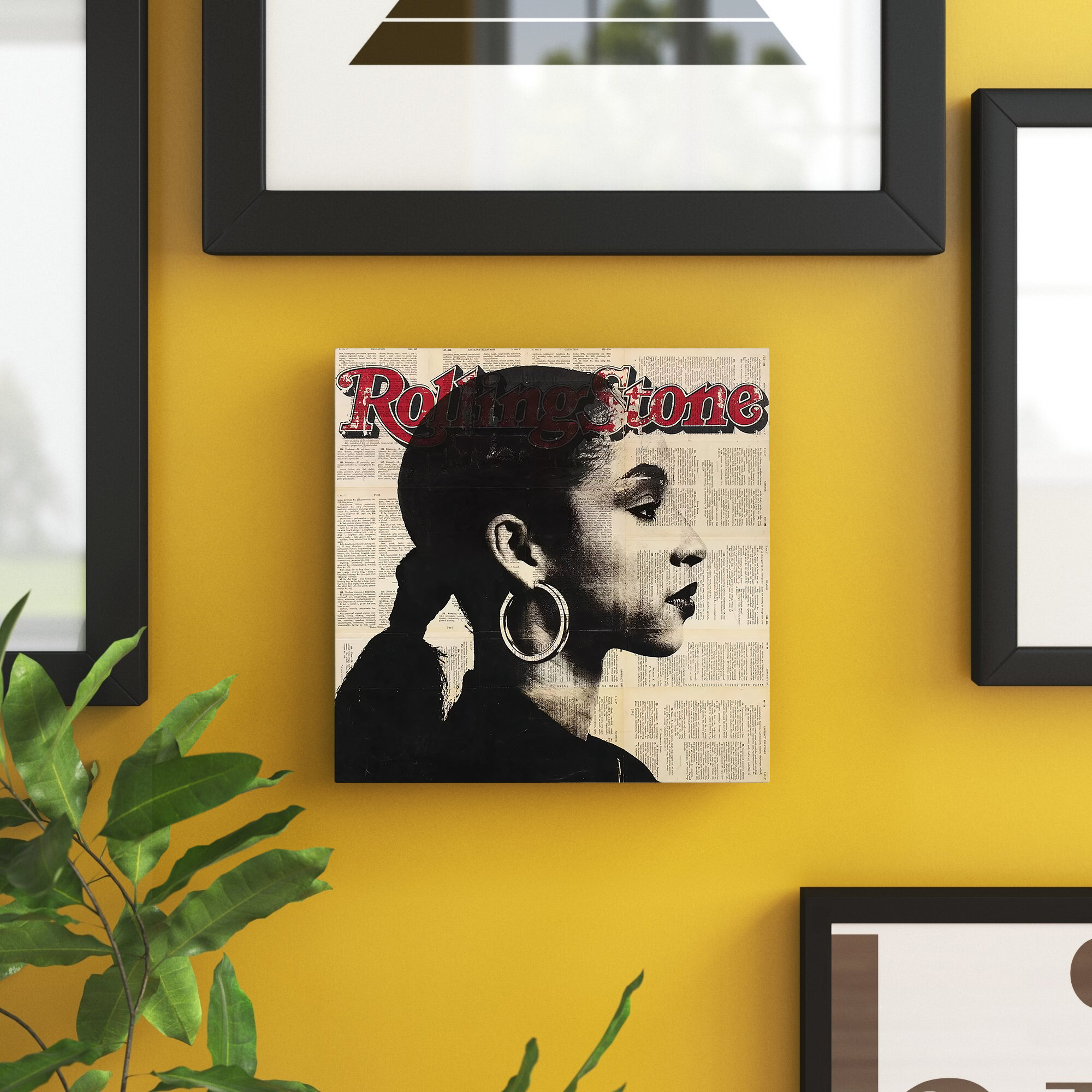 Sade - Magazine by Dane Shue - Print Zipcode Design Format: Wrapped Canvas, Size: 12 H x 12 W x 0.75 D