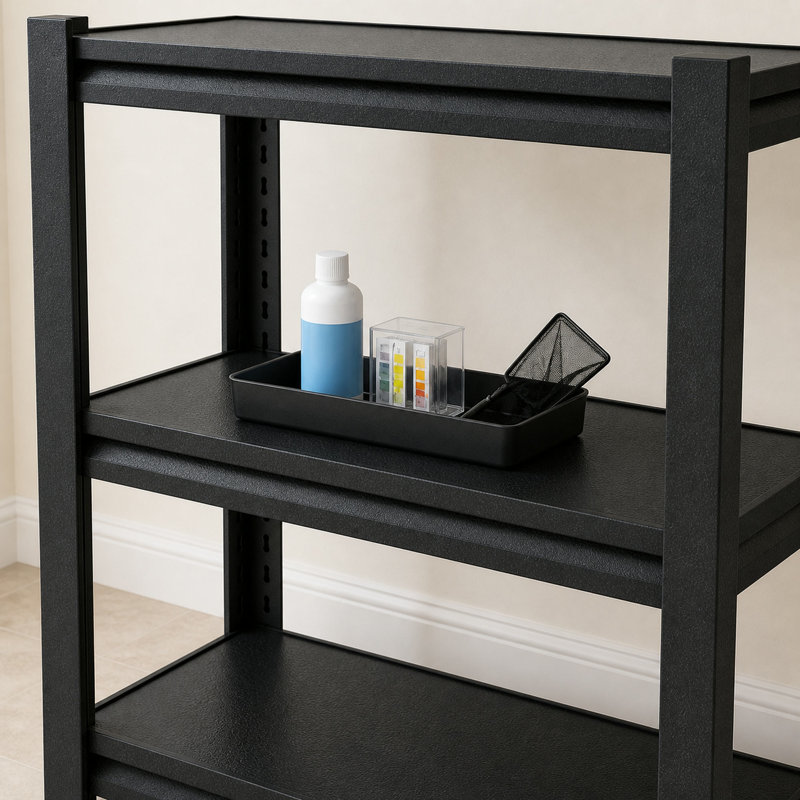 Support d'aquarium en métal noir de 34 pouces pour aquarium de 20 à 30 gallons, support d'aquarium réglable à 3 niveaux avec tablettes de rangement, support de réservoir de reptile robuste, capacité de 400 lb