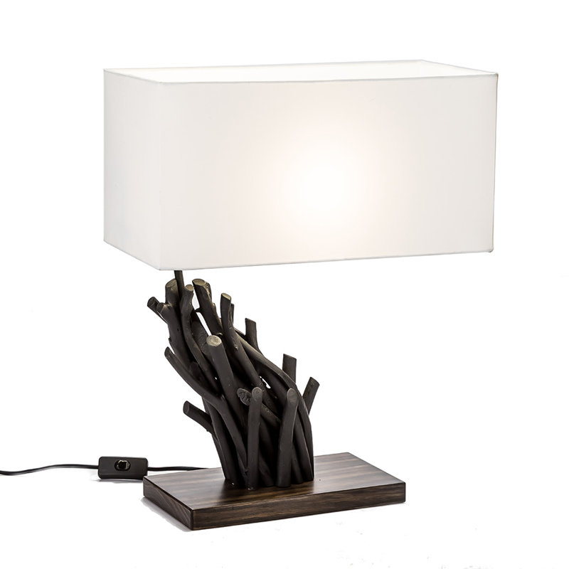 Lampe de table noire de fantaisie 18,9" Ismene