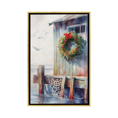 «Christmas» par The Shore - reproduction d'art murale - toile encadrée