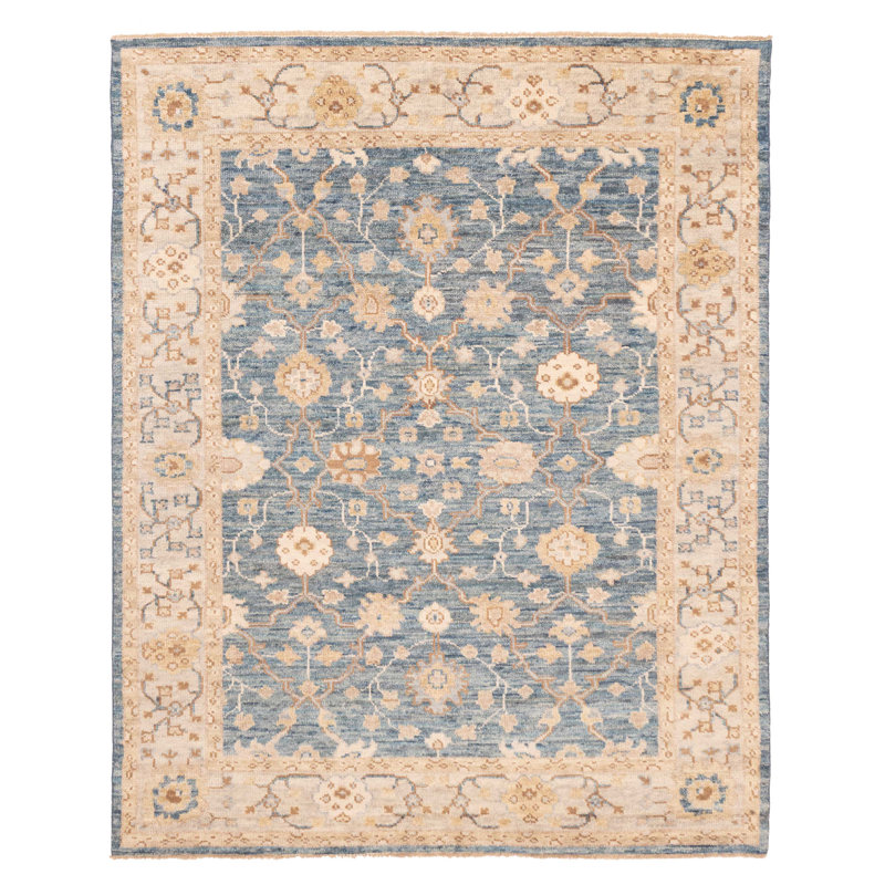 Tapis bleu Jules Serapi 7 pi 10 po x 9 pi 10 po