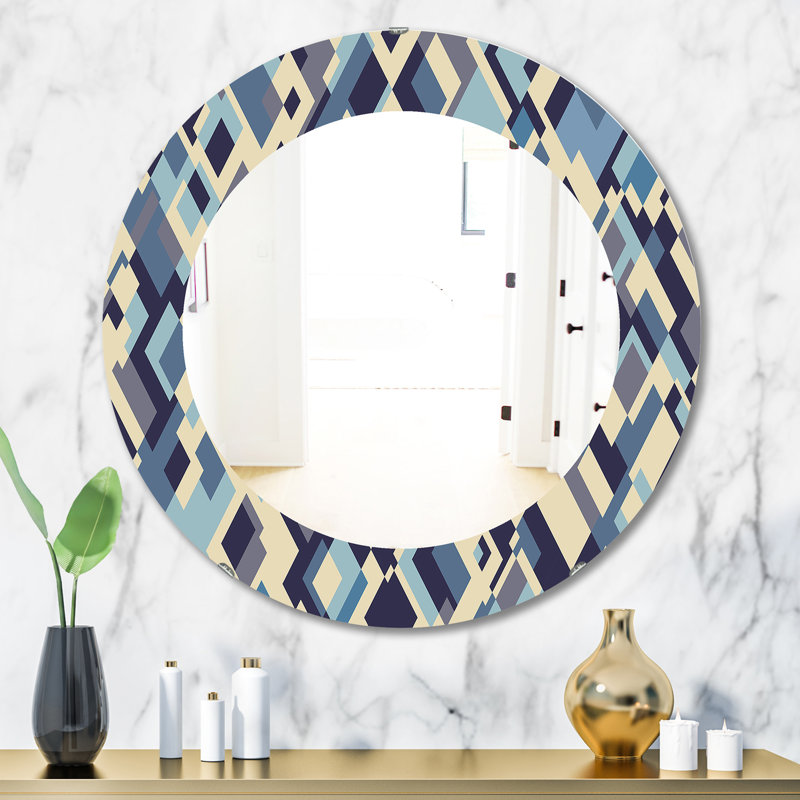 Miroir d'appoint triangulaire Colourfields 32, H 31,5 po x l po