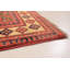 Tapis décoratif en laine noué à la main de conception unique 5 pi x 6 pi 7 po Bernat de style rouge/brun clair
