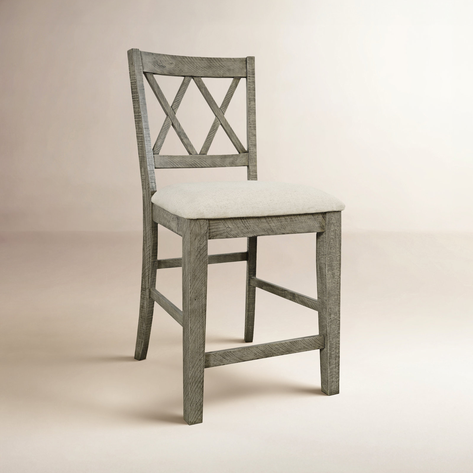 Maxine 25" Bar Stool, Driftwood Gray