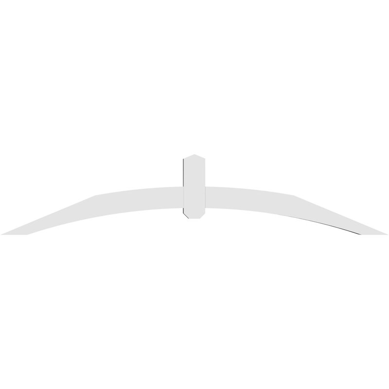 Support pour pignon en PVC Archdale, H 15 po x l 72 po (pas 5/12), P 4 po x F 4 po
