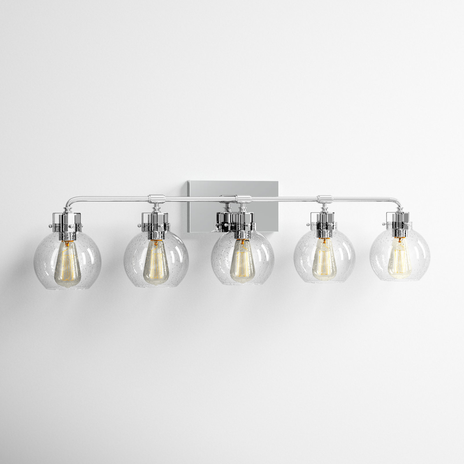 Byrne 5 Light Dimmable Vanity Light, Chrome