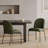 Renzo Modern Bronze Iron Dining Chair With Soft Linen-Textured Upholstery-119478328