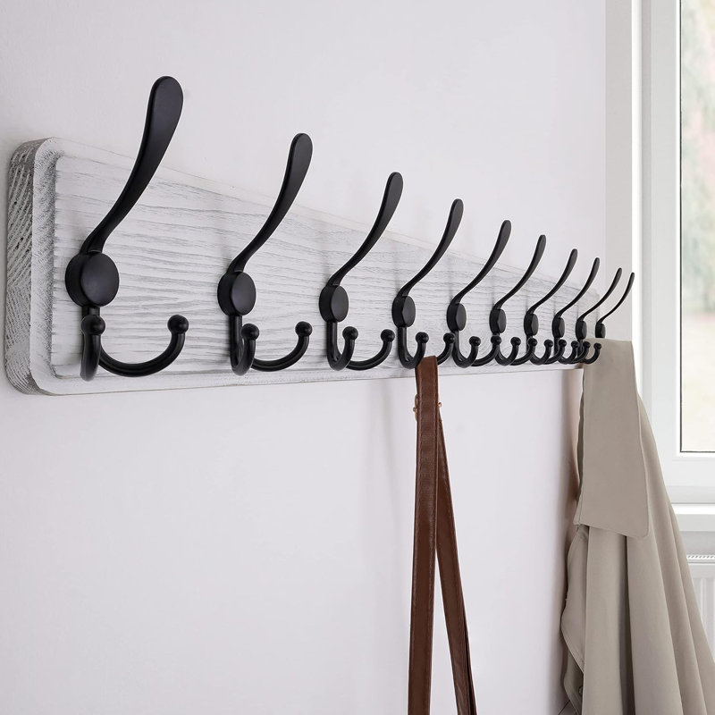 Deiondre Wall 10 - Hook Wall Mounted Coat Rack