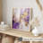 Abstract Purple Symphony Transitional Unframed Art Print