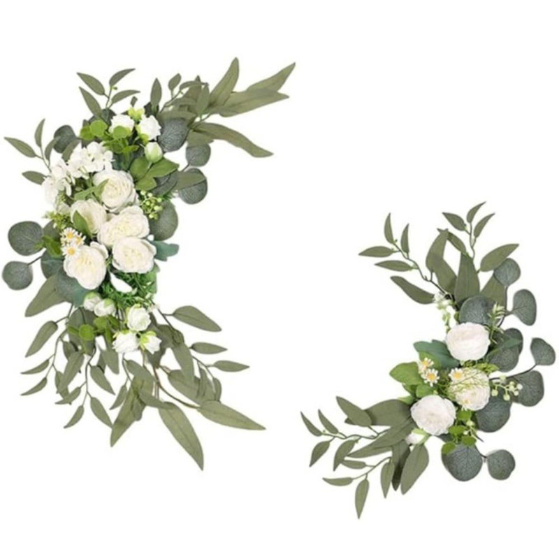 Décoration de mariage signe de mariage, Blanc/vert