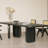 Black Solid Wood Ash Dining Table Set-113066103