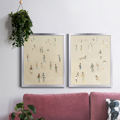 " Beach Goer I " 2 - Pieces Painting Print