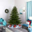 7.5' Lighted Artificial Spruce Christmas Tree