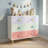 Kids 3 Drawer Dresser, Colorful Storage Cabinet, Baby Nightstand For Nursery, Bedroom, Toddler Room, Living Room, Closet & Apartment-1688274428