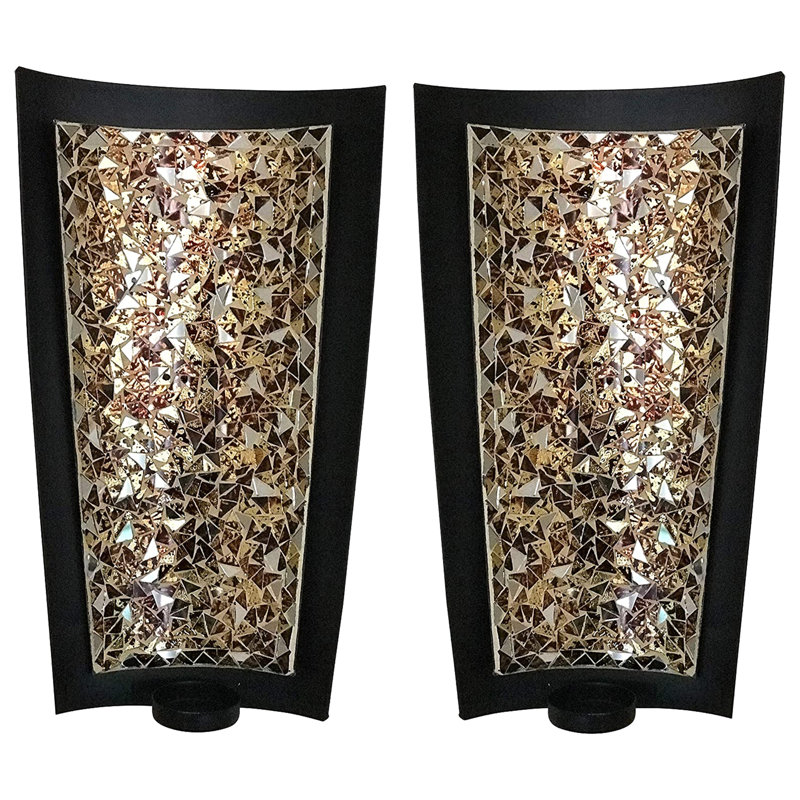 Wall Wall Sconce, 15" H x 9" W x 3" D, Golden Sands