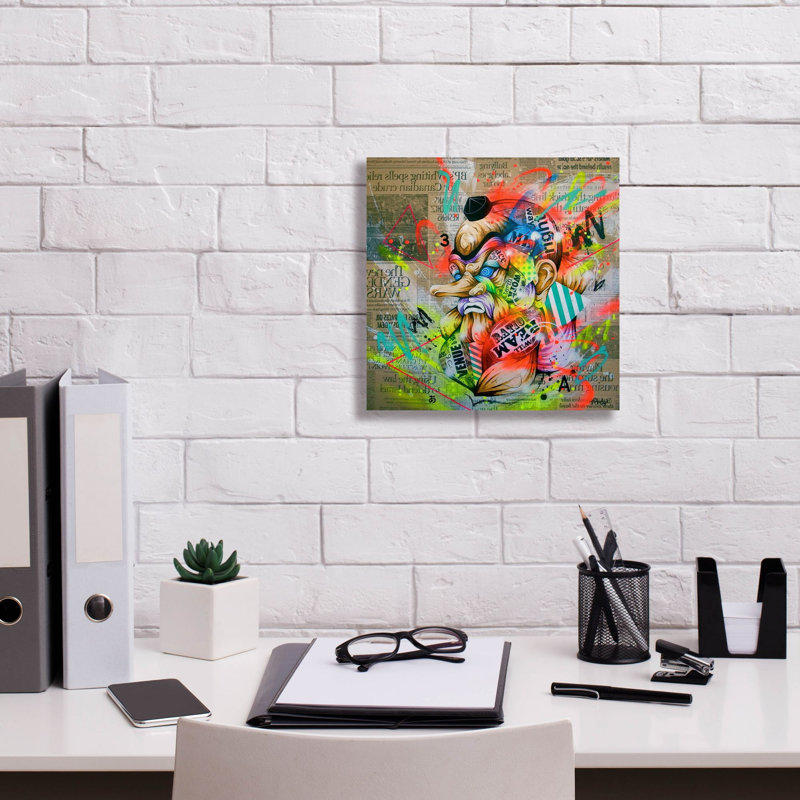 Tengu - reproduction sur toile tendue, H 12 po x l 12 po x P 0,75 po