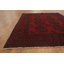 Tapis afghan tribal rouge oriental 5 x 6