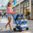 Double Pet Stroller, Foldable Dog Stroller 4-Wheel Travel Cart With 2-Seater Carrier, Adjustable Canopy, Storage Basket
