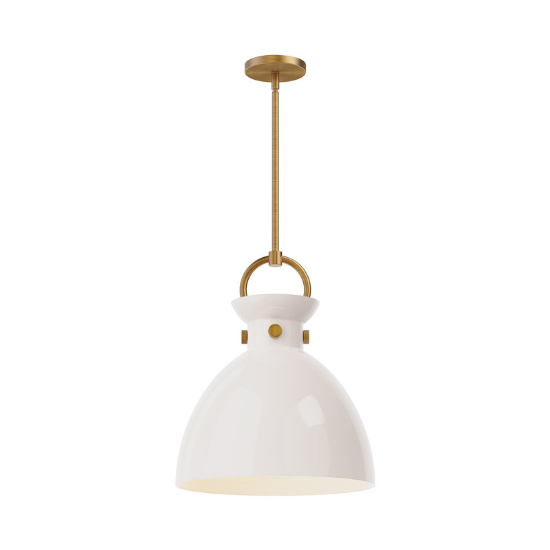 Tinka 1 - Light Single Pendant, Aged Gold, 17.13" H x 14" W x 14" D
