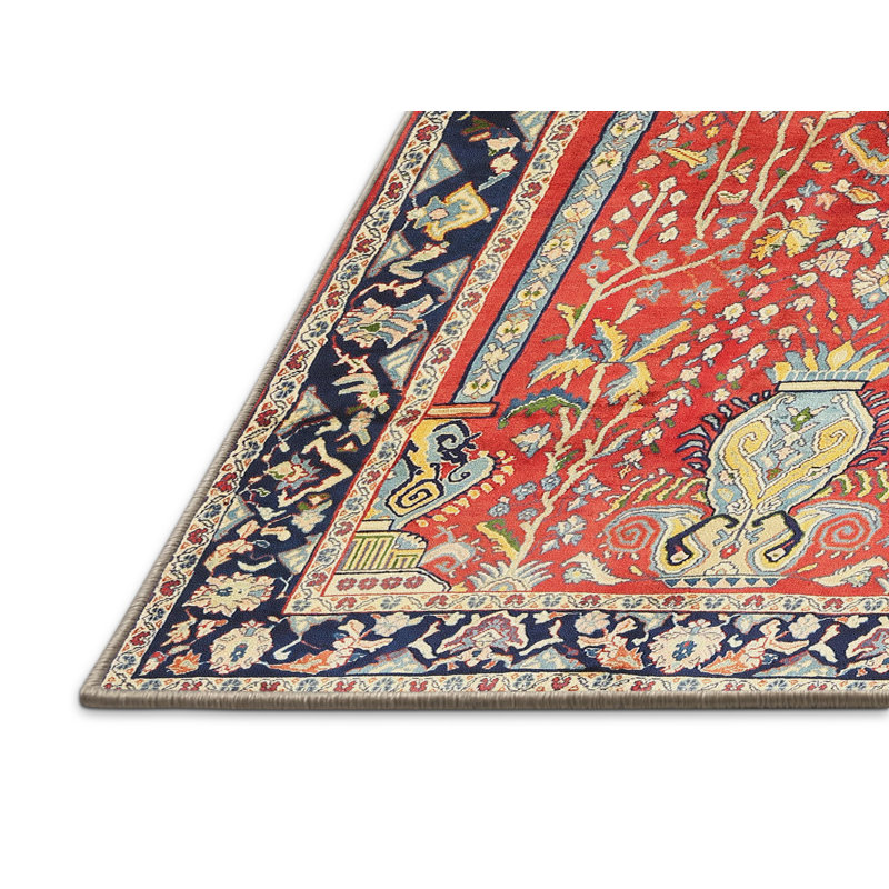Tapis rouge à motif sud-ouest, Rectangle 5 pi x 7 pi