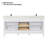 Griselde 72"  Free Standing Double Bathroom Vanity with Quartz Top-91927740