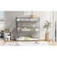 Lit superposé triple en métal, argent-1514345283