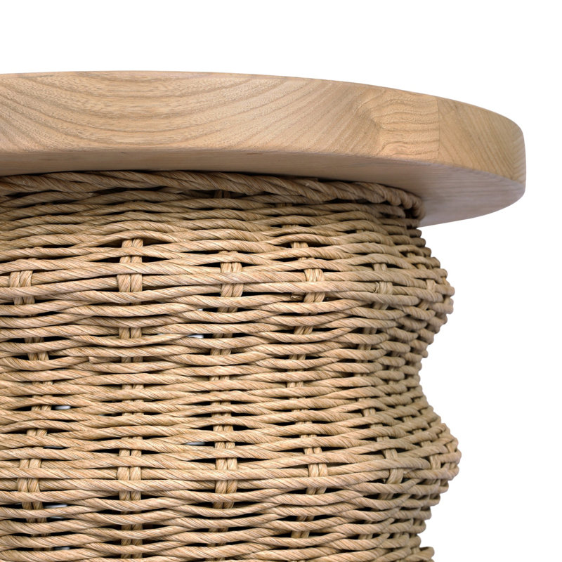 Brailey End Table-Smoked Natural Sungkai, Smoked Natural Sungkai