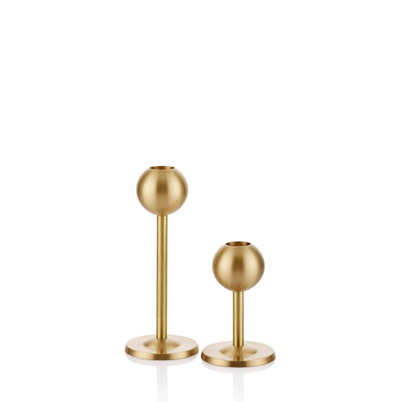 Ensemble de chandelles de table en laiton 2 pièces
