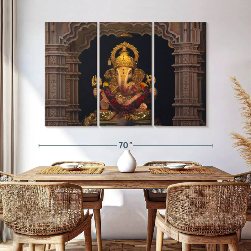 Adella Ganesh Statue, 42" H x 65" W
