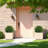24 Inch Artificial Cedar Topiary Ball Trees With Ground Spike