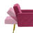 Zianny Velvet Accent Chair with Ottoman-673816088