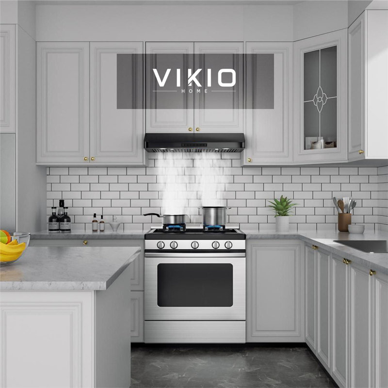 Hotte de cuisine VIKIO 30" 900 CFM sous armoire, double moteur, commande gestuelle, ventilateur à 3 vitesses, silencieuse à 1,5 son