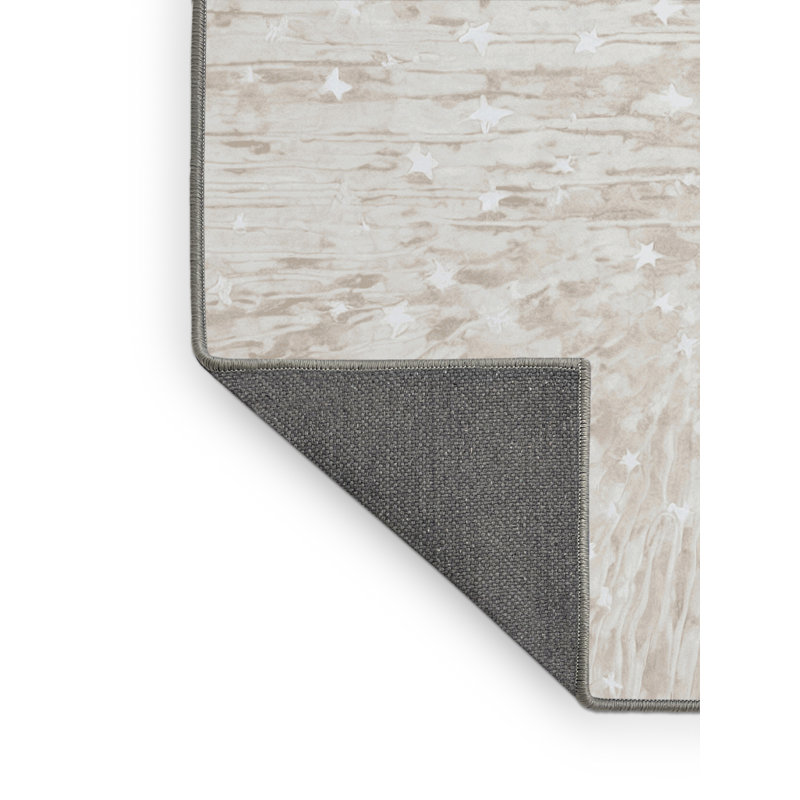 Tapis gris soyeux et moelleux, Rectangulaire 3 pi x 5 pi