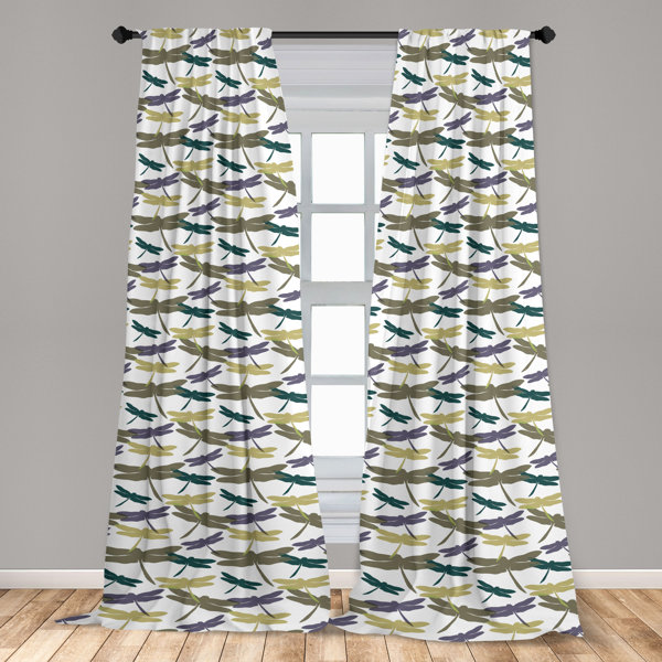 East Urban Home Dorese Microfiber Semi-Sheer Curtain Pair | Wayfair