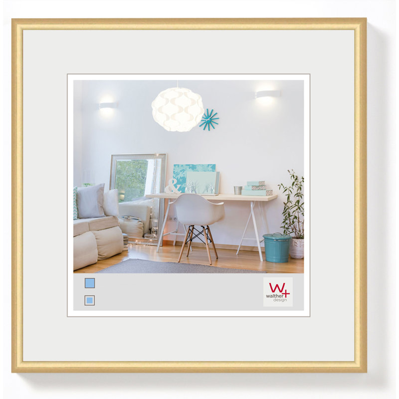 Picture Frame New Lifestyle, Gold, 16cm H x 16cm W x 1.4cm D