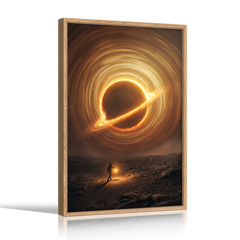 Cosmic Horizon, reproduction d'art sur toile, ensemble de 1, 36"H x 24"W, Naturel