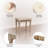 Upholstered Vanity Stool With Tufted Fabric And Rustic Wood Legs, Versatile Makeup Bench For Home