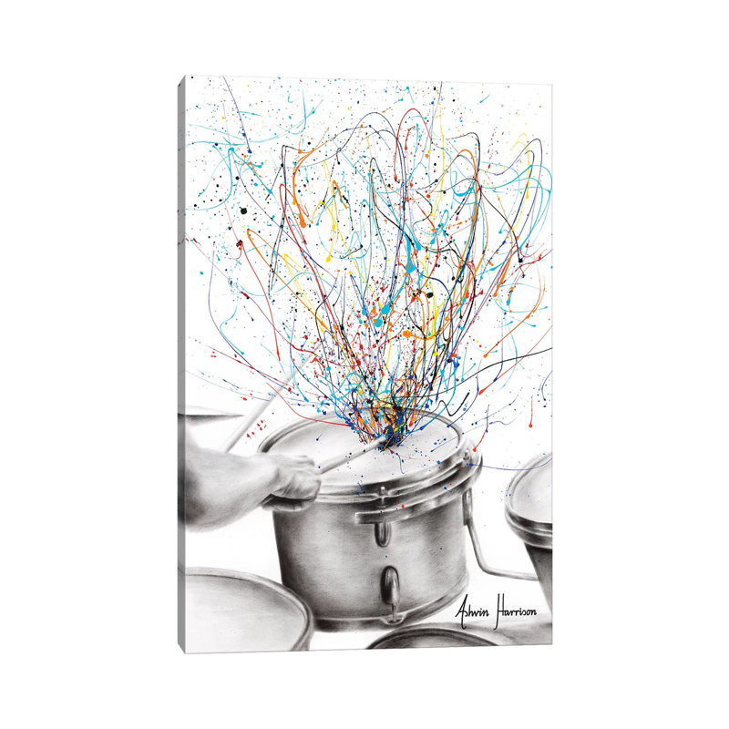 The Drum Solo by Ashvin Harrison - Wrapped Canvas Print, 101.6 cm H x 66.04 cm W x 1.91 cm D