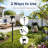 Solar LED Outdoor Pathway Light with Hanging Hook, 30 LEDs, Warm White, Black