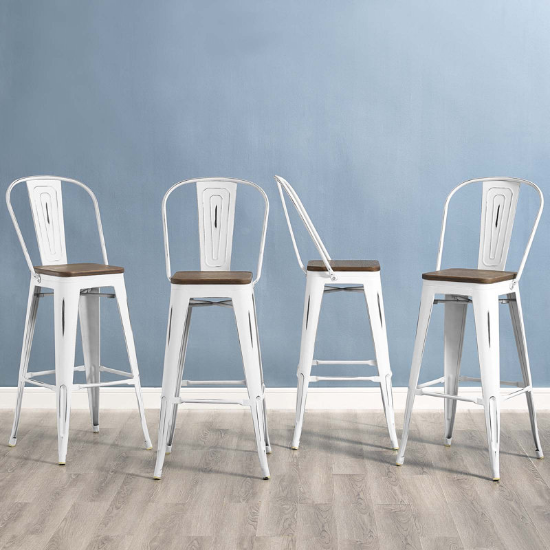 Tabouret de bar Promenade, Blanc