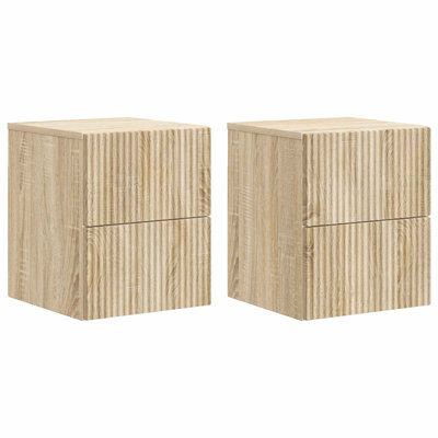 33cm W Manufactured Wood Bedside Table